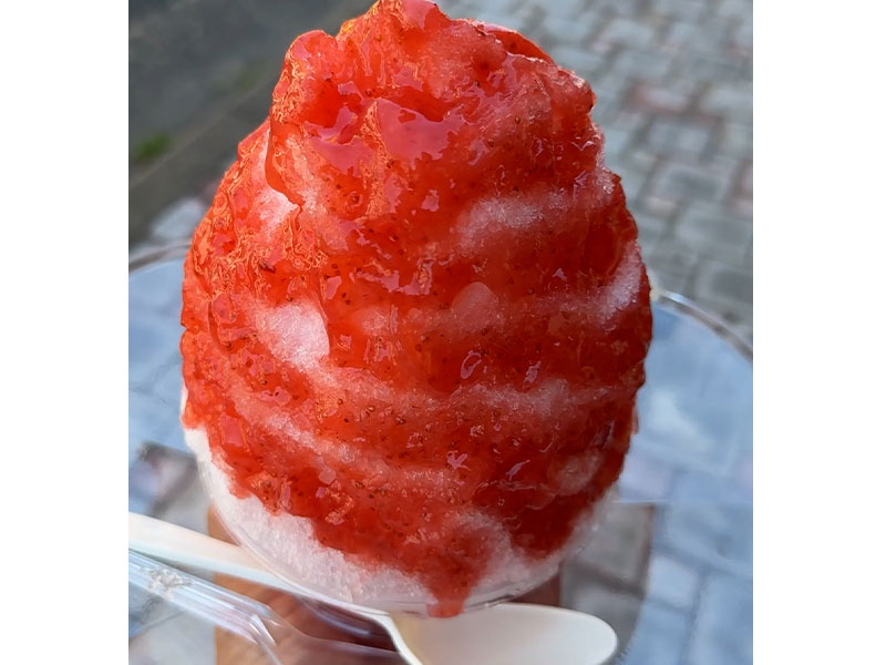 果実堂のあまおうのかき氷