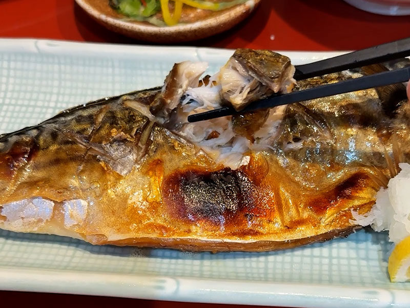 小倉の定食屋【竹膳】のサバ定食